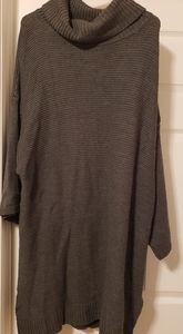 Tunic length sweater